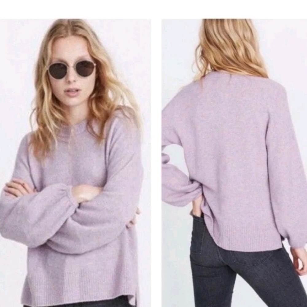 Madewell Lavender Crew Neck Sweater Size XXL!
